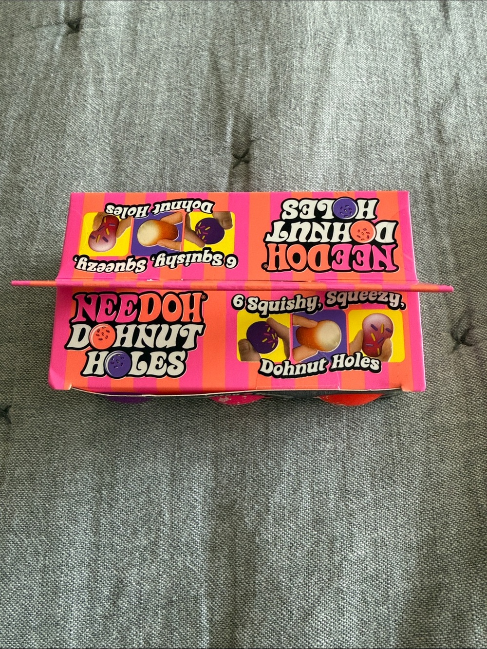 Teenie Weenie Donut Holes Squishy Toy Pack - Pink and Orange